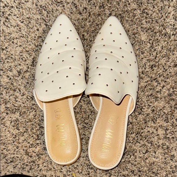White Studded Mules - Picture 5 of 5